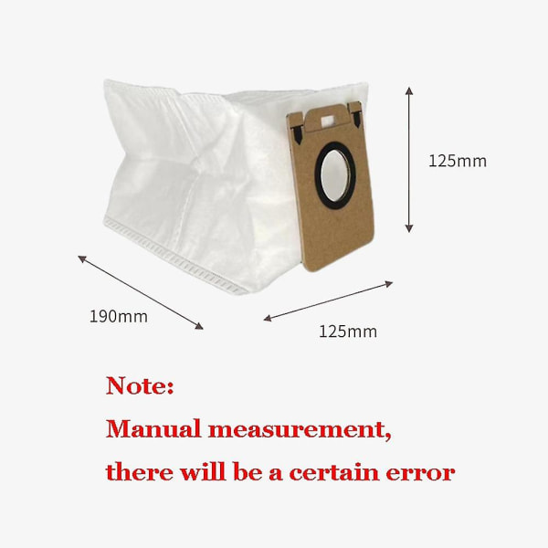 12 st dammsugarpåsar tillbehör till Bot D10 Plus Rls3d robotdammsugare ersättning dammbehållare reservdel P Hy[HK]