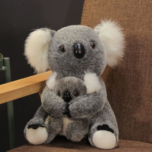 Wabjtam Äiti Ja Vauva Koala Karhu Pehmolelu Simulaatio Koala Nalle Lelu Lahja 30cm[HK]