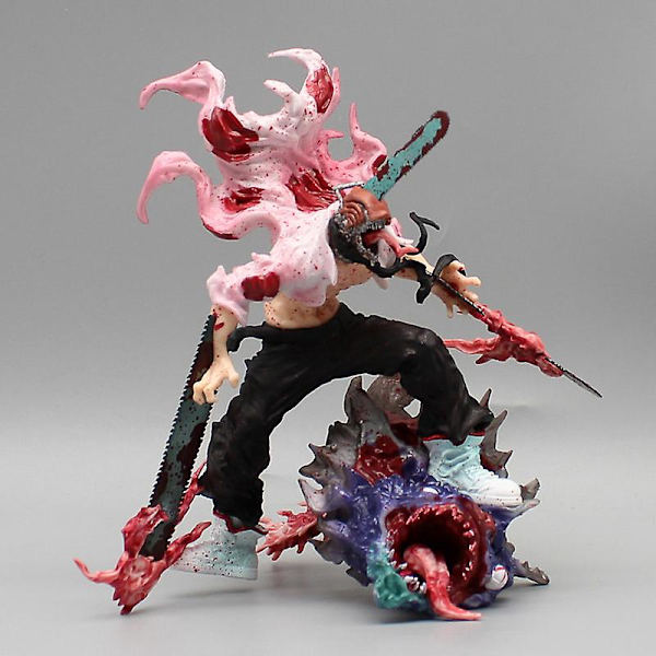 29cm Chainsaw Man Denji Anime Figur Pochita Staty Chainsawman Actionfigurer Pvc Staty Figur Dekoration Modell Dockleksaker[HK] 16cm no box
