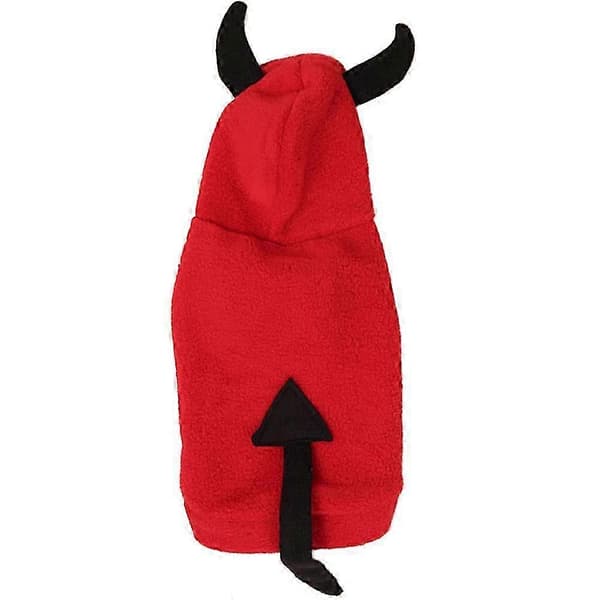 Halloween Devil kjæledyrklær for vinterrød Red XL