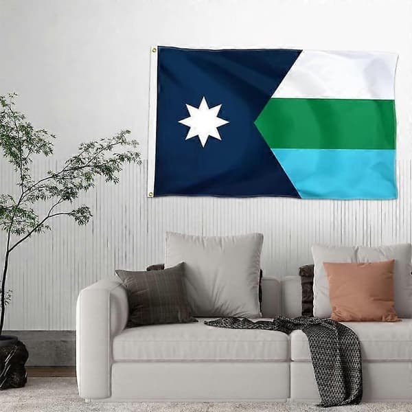 Statsflagg Bannere Lyst Mønster Polyesterflagg med Messingmaljer Stort Banner for Hagedekorasjoner Falmesikkert[HK]