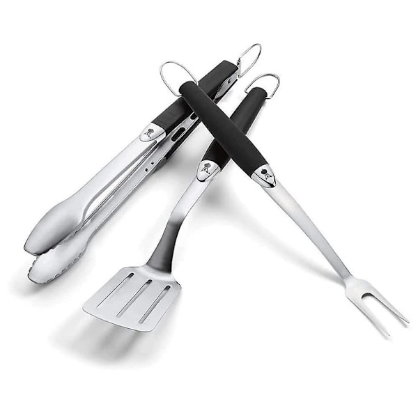 Grilltenger 6630 3-delt Ss verktøysett Camping Grill[HK]