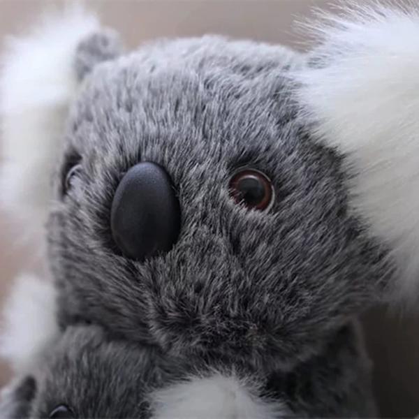 Wabjtam Mor og baby koala bjørn plys bamse simulation koala dukke legetøj gave 30cm[HK]