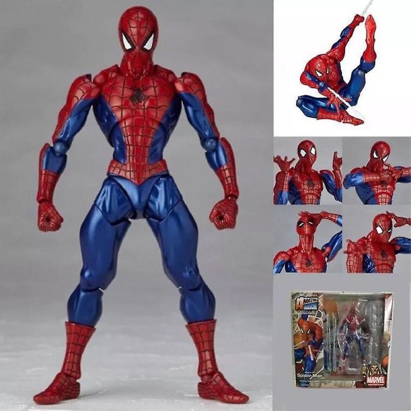 6,3&quot; Comics Avengers Spider-man Amazing Yamaguchi Revoltech Collectible Action Figur Leke, Premium Design, Gaver Til Fans[HK]