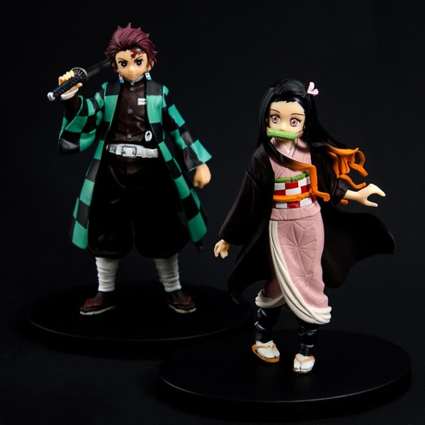 Demon Slayer Kamado Nezuko Actionfigur Borddekoration Håndlavet Model Børnelegetøj[HK] Kamado Tanjirou