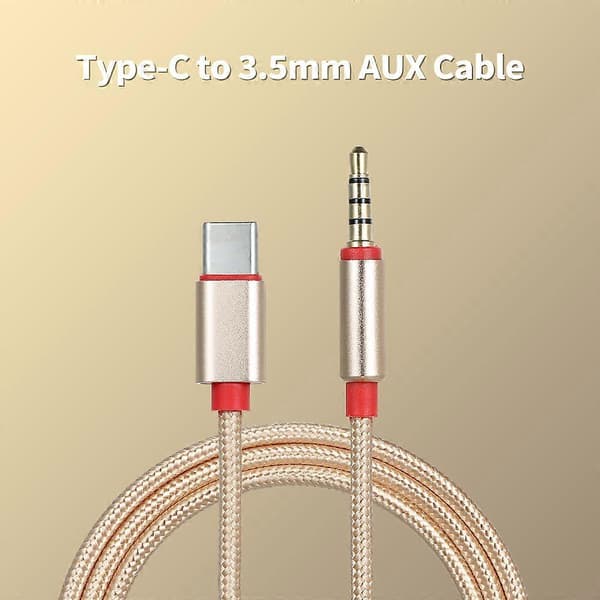 USB-C til 3,5 mm headsetadapterkabel, 0,95 m, sort [HK]