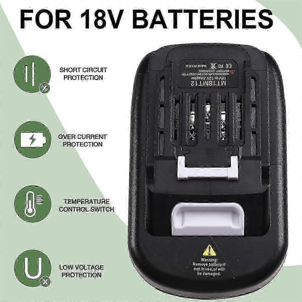 Adapter til 18V til 12V batterikonvertering til 12V ledningsfrit elværktøj BL1016 BL1021B[HK]