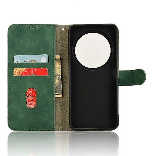 ZTE Blade A75 5G Nahkakotelo, ihonmyötäinen, pudotussuoja, lompakkokansi -[HK] Green Multicolor