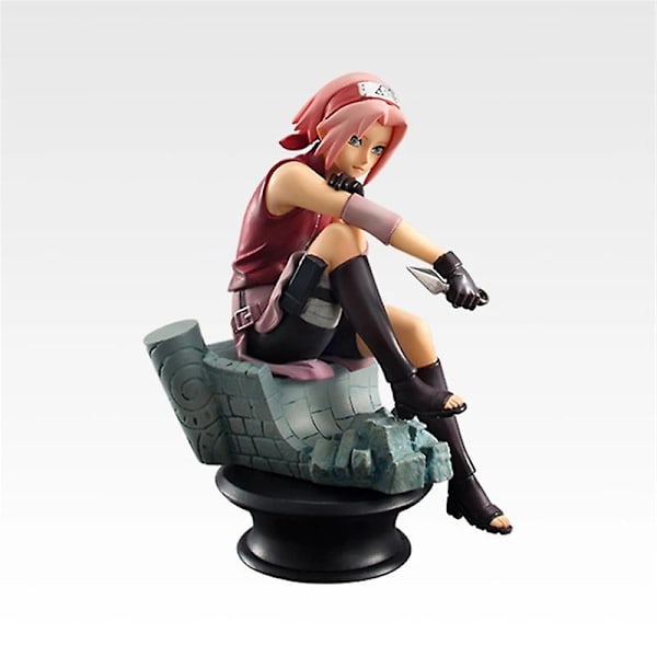 6 st/set Schack Naruto Sakura Actionfigurer Uchiha Gaara Kakashi Modell Pvc Anime Figurer För Dekoration Samling Presentleksaker[HK] style M opp bag