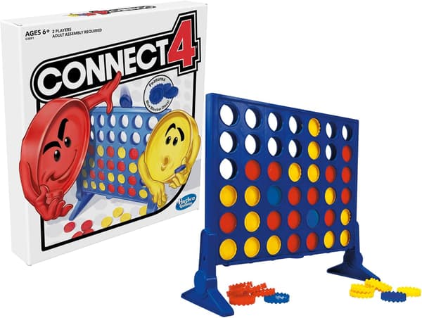Connect 4 strategispill for barn, 2 spillere, påskegaveidé [HK]