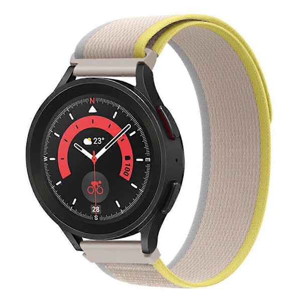 För Garmin Venu 2 Plus/Venu Sq 20mm Ersättnings Trail Loop Nylonband Sport Justerbart Armbandsur Beige