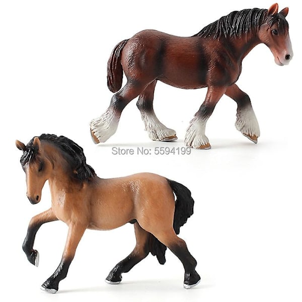 15 Stilarter Hest Dyr Clydesdale Hannoveraner Arab Shire Appaloosa Modeller Action Figur Uddannelsesmæssig Samling Legetøj Gaver Figurer[HhkK] A