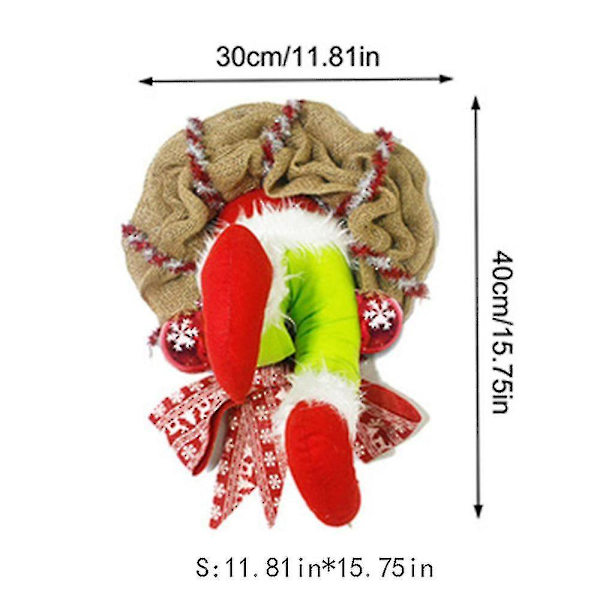 Juletyven Krans, Hvordan Juletyven Stjal Julen Burlap Krans   M