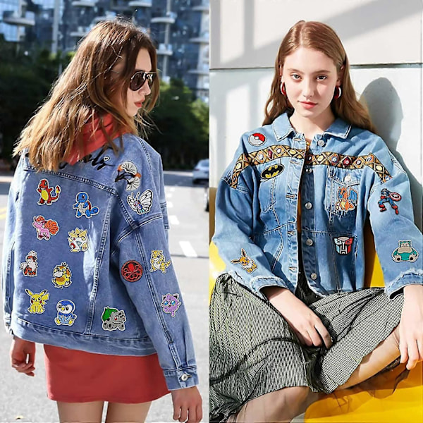 \"(16 ST) Strykapplikationer för barn, tygdekaler att stryka på, strykapplikationer för barnjeans, sy-patch, strykapplikationer för kläder för textilier [HK]