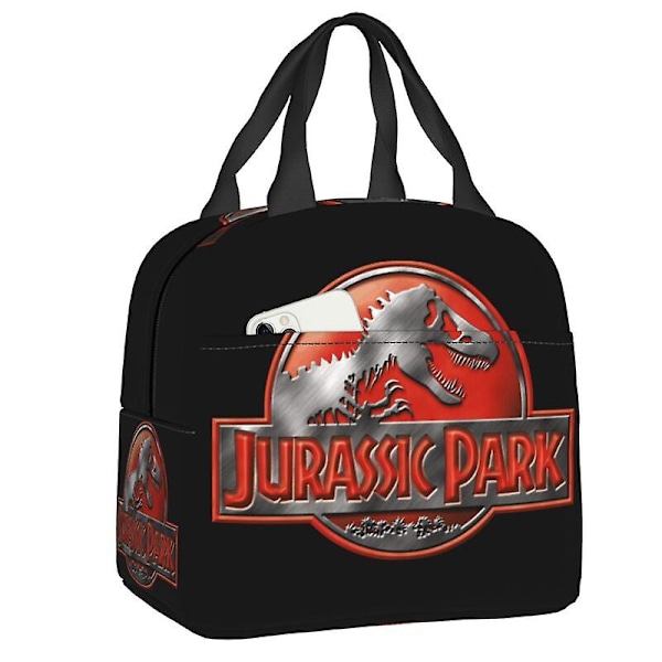 Jurassic Park Lunsjboks for Kvinner Dinosaur World Termisk Kjøleboks Mat Isolerte Lunsjposer Barn Skolebarn Piknik Bæreposer[HK] 10 22x20x13cm