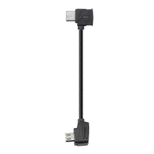 Startrc 10cm Usb-c / Type-c Till Micro Usb Konverteringskontakt Datakabel För Dji Mavic Mini / Air, Shark Fjärrkontroll (svart)[HK]