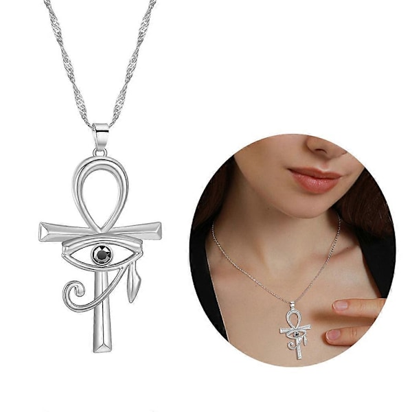 Herre Dame Antikk Egyptisk Kragebenskjede Choker Smykker Gave til Jul[HK] Silver