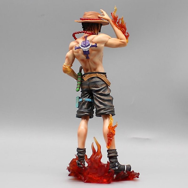 23cm One Piece Fire Fist Ace Figur Pop Anime Figurer Figurine Pvc Staty Samlarobjekt Modell Skrivbordsdekoration Leksaker[HK] 23cm Two Head no box