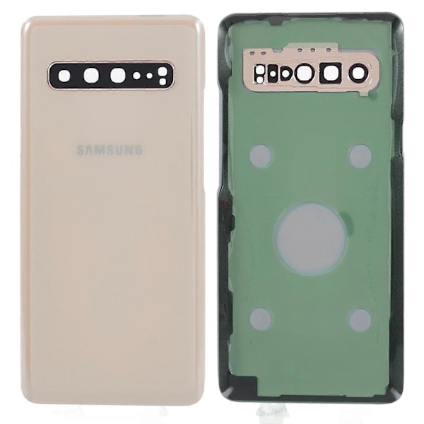 Samsung Galaxy S10 5G G977 Akun Kotelo Liimatarra + Kameran Linssisuojus [HK] Style B Multicolor