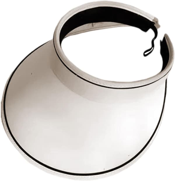 Solskjermer for kvinner | UV-beskyttelse Store brede baseballcapser - Pustende solhatter, Sammenleggbare golfvisircapser for unge jenter og kvinner[HK] White