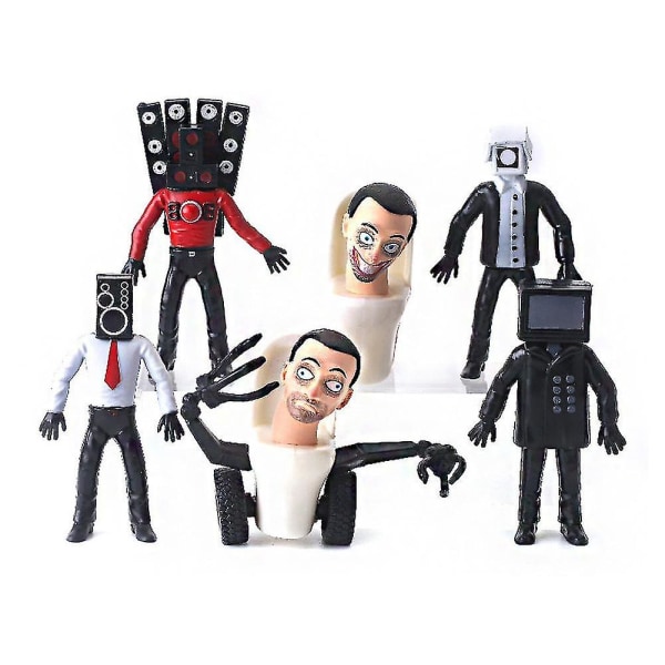 Skibidi Toilet Man Camera Figure Tv Man Speaker Model Cameraman Action Figures Joululahja[HK] C