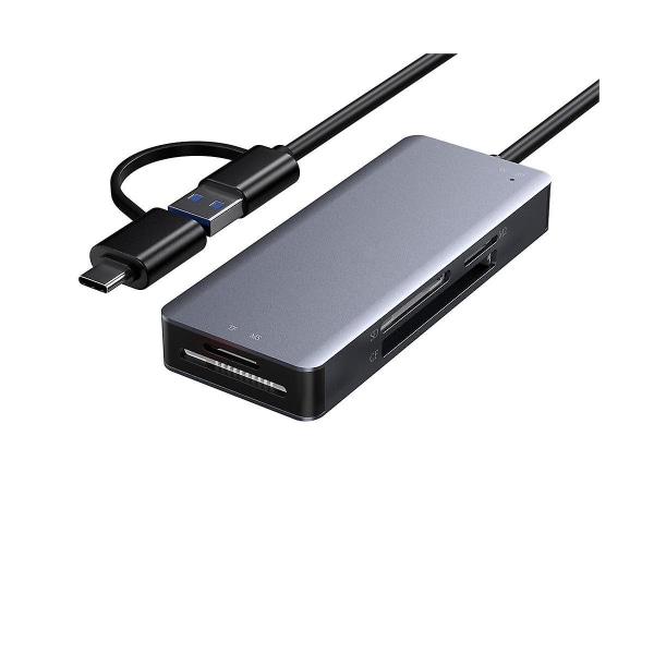 USB 3.0 multifunktionskortläsare //sd/tf-kort 5-i-1 USB kortläsare 5gbps för dator tillbehör för bärbar dator([HK])