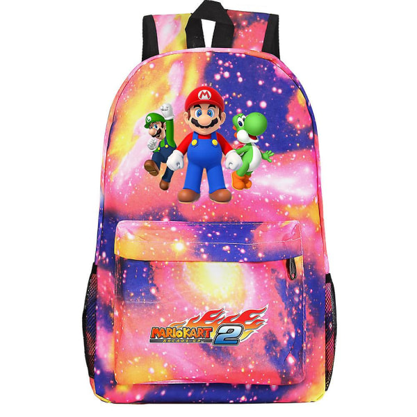 Super Mario -reppu – suurikokoinen koululaukku teinille – miesten ja naisten vapaa-ajan matkareppu korkealaatuinen lasten reppu[HK] 8
