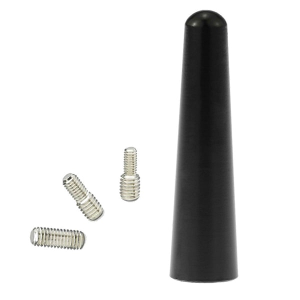 Universal Kort Bilantenn 6.5cm Längd AM/FM Takmonterad Radioantenn Mast med M4 M5 M6 Gängad Adapter[HK]