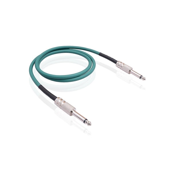 Guitar Instrument Cable Electric Guitar Cord 6.35mm Mono Plug Connect Cable For Guitar Bass Drum Au([HK])