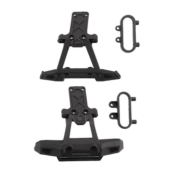 Front- og bakre støtfangersett for HBX 16889 16889A 16890 16890A SG 1601 SG 1602 SG1601 SG1602 RC Bil [HK] black