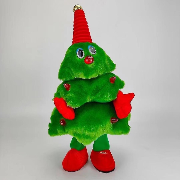 Jul Elektrisk julgran Plyschleksak Julgran Sång och dans Upplyst julgran[HK] Empty-handed Christmas tree