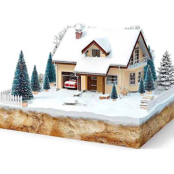 50 st Miniatyr Konstgjorda Julgranar Små Snöfrostade Granar
