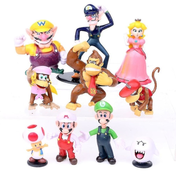 Super Mario Figurlegetøj Mikro Landskabsdekoration 10 stk[HK]
