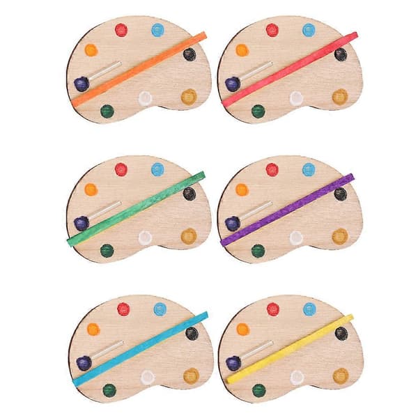 Mini Hus Pallmodell för Hem med 6st Mini Ritning[HK]