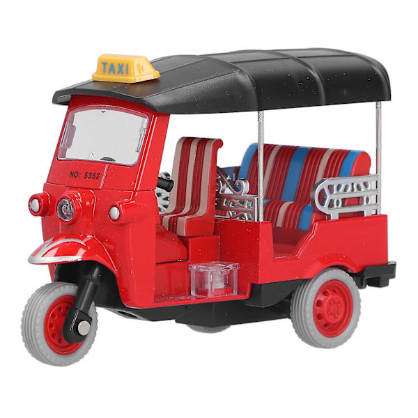 Drag Thai Tricycle Simulation Alloy Tuk Tuk Bilmodell Leksak Barnfordon Leksak För Barn 3-6 År[HK] Red