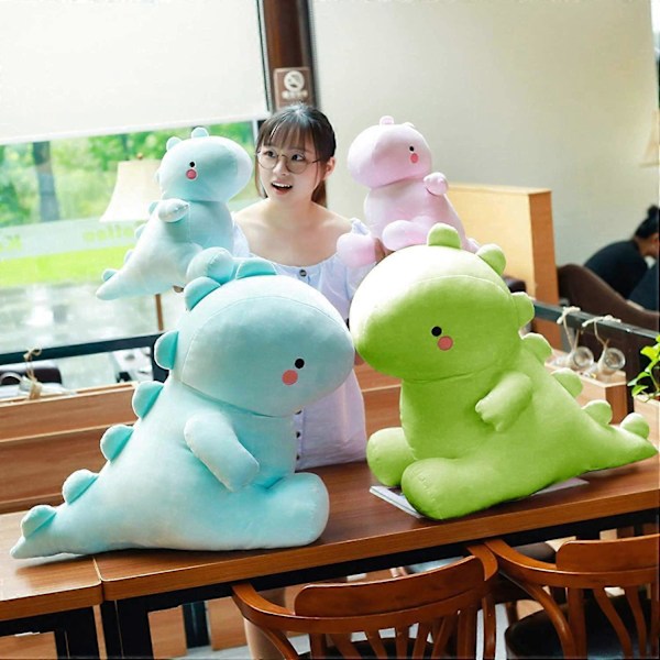 Söpöt dinosauruspehmolelut, paksut dinosauruspehmolelut, pehmeät pehmolelu dinosauruspehmolelut, syntymäpäivälahjat lapsille tytöille pojille[HK] 12 inch Active Green