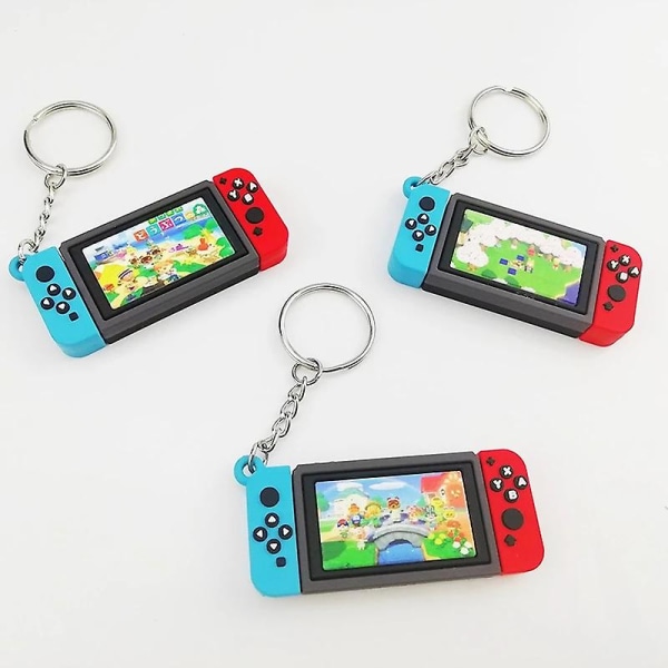 Ny Nintendo Switch Nyckelring 2020 - Snygg Mjuk Gummi PVC Nyckelkedja [HkkK] ONE SIZE