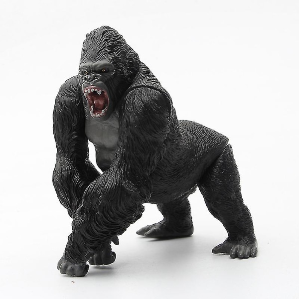 15 cm Gorilla King Kong Action Figur Simulering Djur Pvc Action Figur Serie Leksaksmodell Docka Present för barn[HK] black