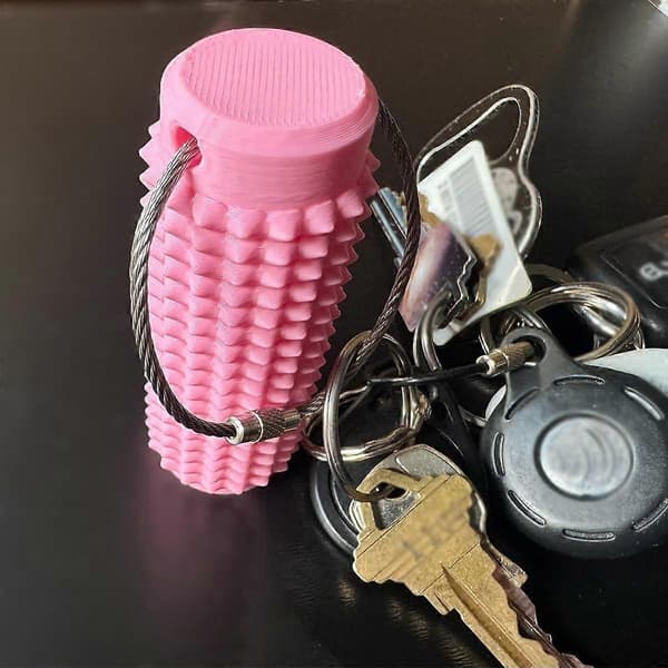 Fidget Toy Mini Roller Massage Nøglering til Stresslindring, Kompakt Håndholdt Sensorisk Stim (Hvid)[HK]