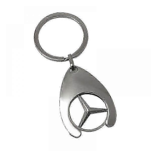 3x Mercedes-Benz ORIGINAL nøglering indkøbschip indkøbsvogn skinnende[HK]