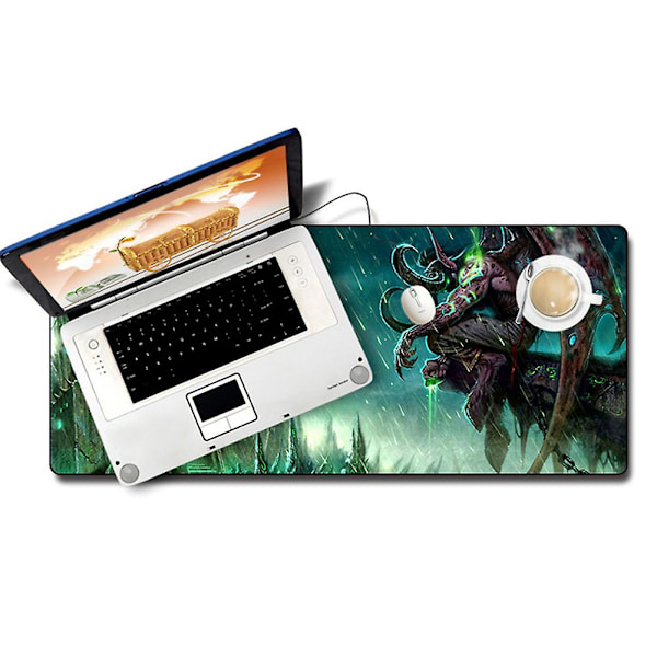 Warcraft World Halkfri Gaming Mus Musmatta Tangentbordskudde för PC Laptop[HK] mssj11