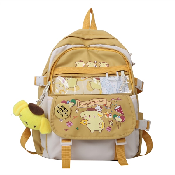 Ny Sanrio Kuromi Ryggsekk Skulder Bag Pompompurin My Melody Studenter Skole Bag Stor Kapasitet Tegneserie Søt Skole Bag[HK] type1