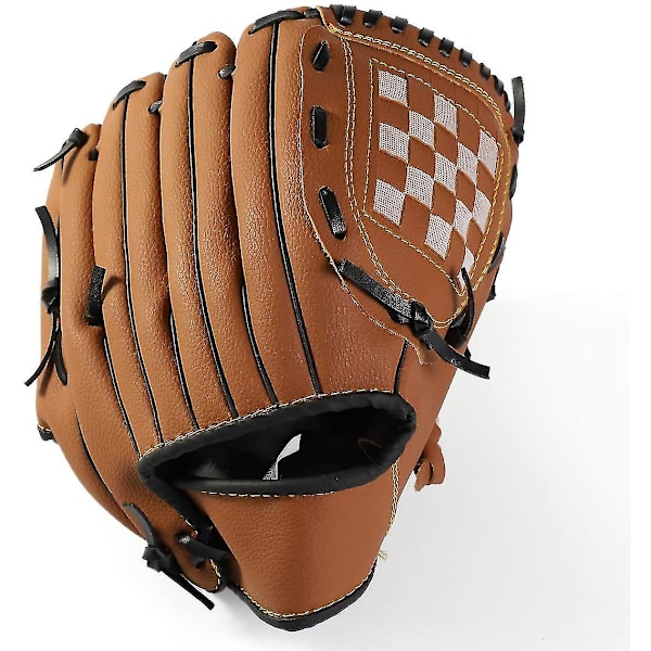 Den perfekta julklappen  Baseballhandskar, Barn Tonåringar Ungdomar Hållbart Läder Softboll Baseball Pitcher Mitt För Pojkar Flickor Vänster Hand -brun
