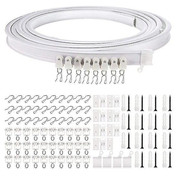 1-5 meter böjbar takböjd gardinskena flexibel takgardin[HK] 1m