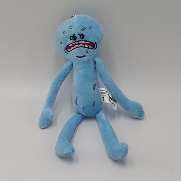 Xiaolanren plysjdukke ins jentehjerte barnelekedukke Rick and Morty dukke Blue Man Cucumber[HK] 25cm Sad Xiaolan