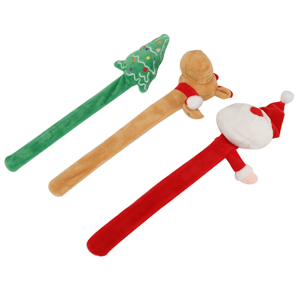 3 st/set tomte, ren, julgran handledssmällar armband juldekoration barn presentleksaker[HK]