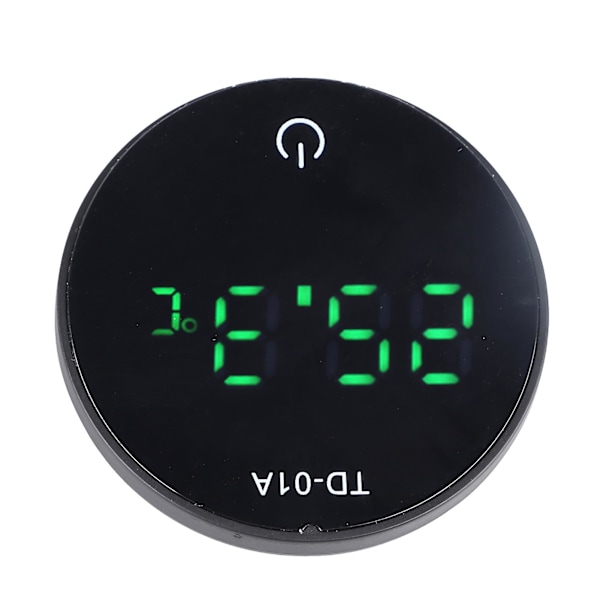 HKK Digital Akvarietermometer, Noggrann LED-display, USB-laddningsbar, Pekskärm, Baksida Lim, Akvarium Temperaturmonitor