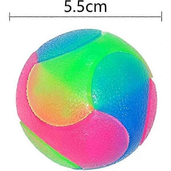 Blinkende Elastisk Ball Lysende Hundeballer Lysende, Interaktive Kjæledyrleker[HK]