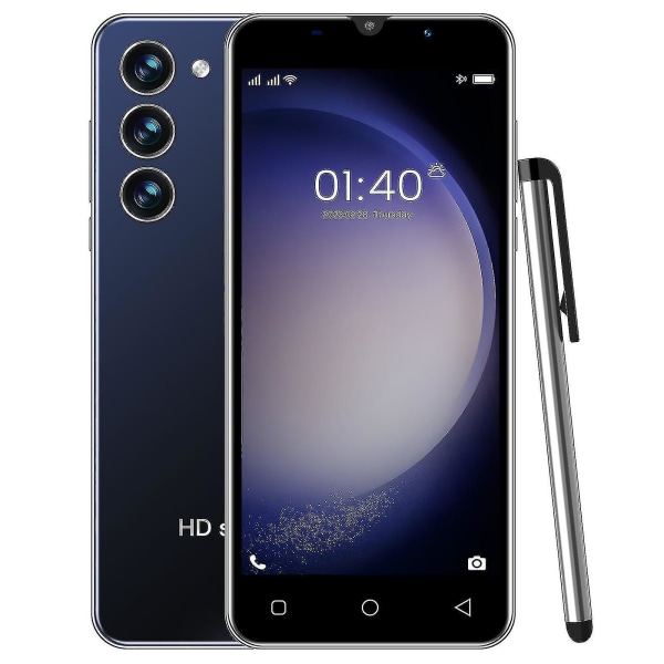 S23 smarttelefon 5-tommers 512mb+ 4g minne 1500mah Ultralang, utsøkt utendørs sportstelefon[HK] Black
