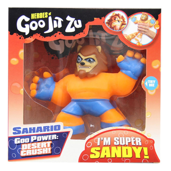 Heroes Sahario Goo Jit Zu Super Sandy joustava figuurilelu Goo Transformationilla[HK] Lion